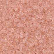 Miyuki seed beads 11/0 - Matted transparent pale pink 11-155F